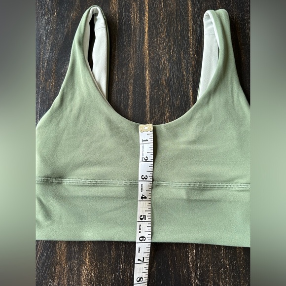 Lululemon Align Reversible Sports Bra. Size 4. Color Green Twill and Light Sage - Picture 7 of 9